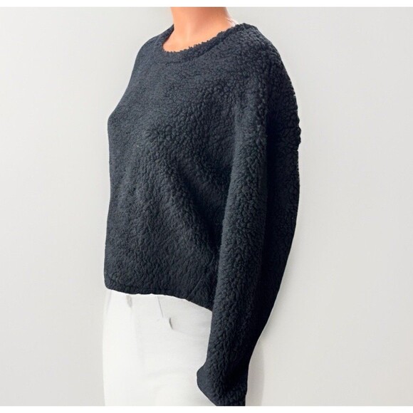 Lululemon Wool Whenever Crew Size 8 Women’s Black Sweatshirt NWT - Picture 2 of 6